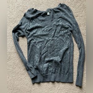 Old Navy Grey Sweater with Sequins